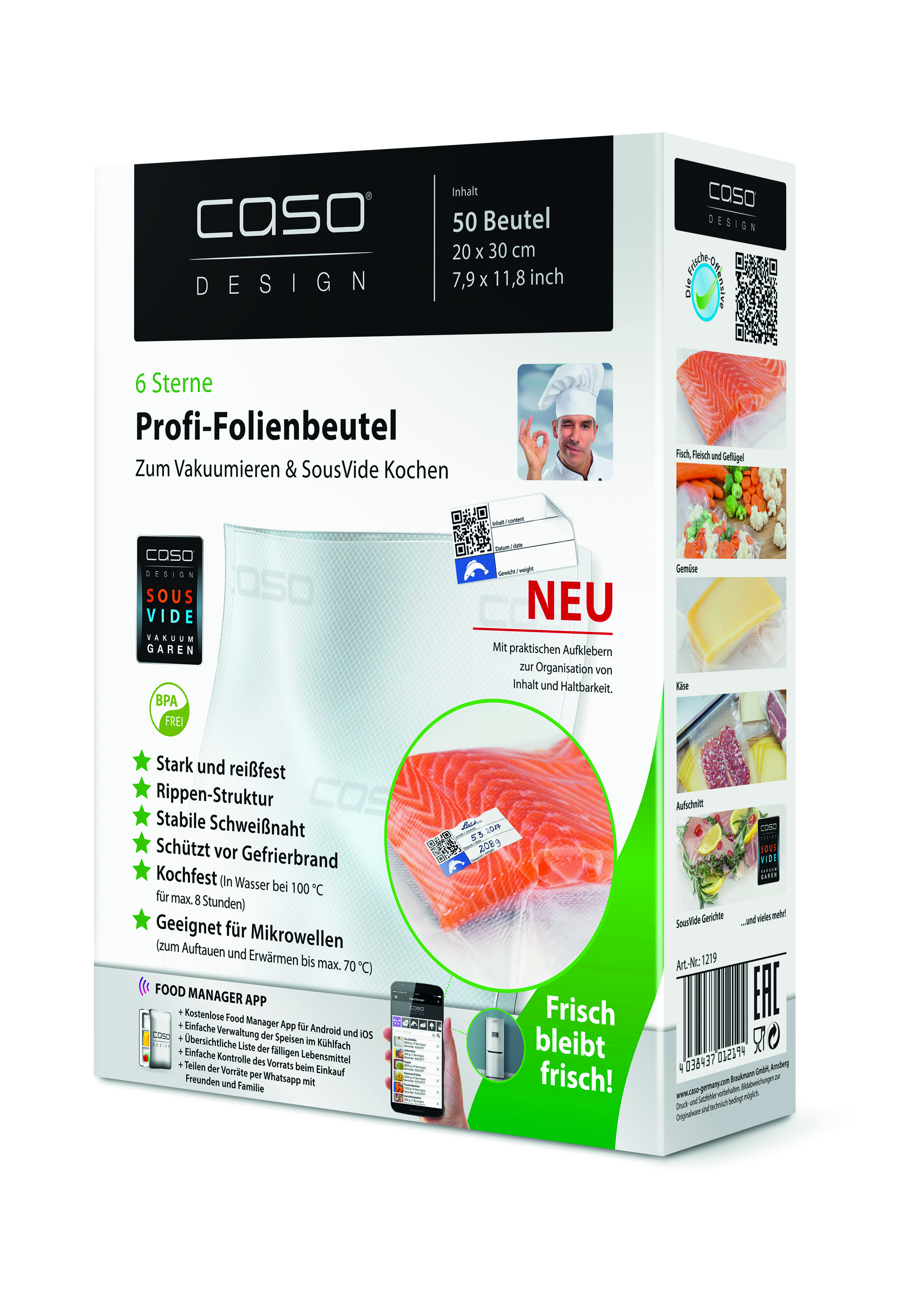 Caso Folieposer 20x30cm  50Stk - 150 my